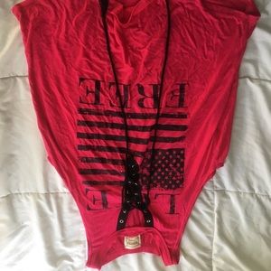 Hot pink graphic tank